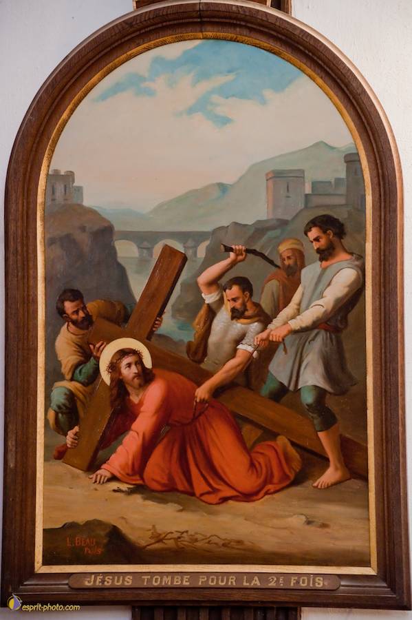 Nom de l'image : D30096308a_(c)Norbert-JUNG — Description :  Chemin de croix à l'église de la Ferté Vidame (28300)